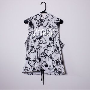 Zumba Diamond Diva Hooded Athletic Tank Top